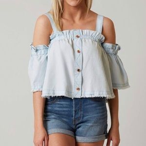 Willow & Root off the shoulder top